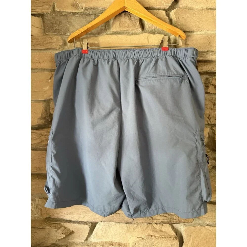 Columbia Mens Extra Large Blue Logo Cargo Utility Pocket Swim Trunks - Picture 2 of 7